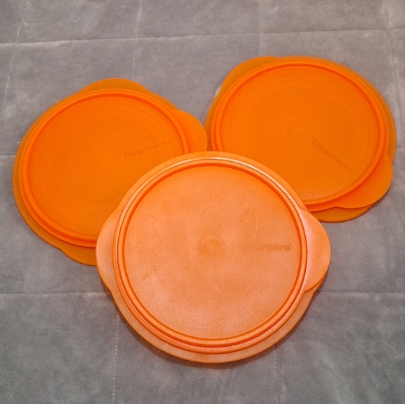 Tupperware Orange Collapsible Bowls - Picture 1 of 4